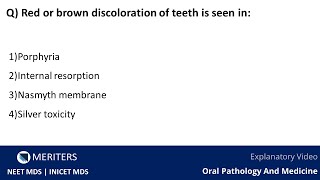 NEET MDS | INICET - Oral Pathology and Oral Medicine | MDS Prep Videos | MERITERS