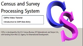 CSPro: Introduction to CAPI Data Entry (Windows and Android)