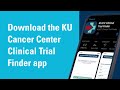 The University of Kansas Cancer Center Clinical Trial Finder App