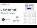 🗓️ Build a Calendar App with Tkinter in Python! 📅 | Step-by-Step Guide 🖥️✨