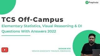 TCS Off Campus Elementary Statistics, Visual Reasoning \u0026 DI Questions and Answers 2022