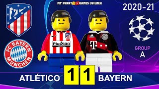 Atletico Madrid vs Bayern 1-1 • Champions League 20/21 in Lego • All Goals Highlights Lego Football