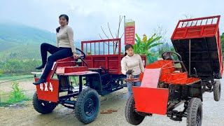 Girl completes 4-wheel URT off-road vehicle part 7. Spray paint and wire connection