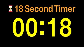 ⏱ 18 Second Timer / 🔊 Alarm / 👍 Simple Timer