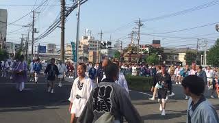 2018年川崎山王祭  手を振る人