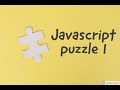 JavaScript Puzzle Solving