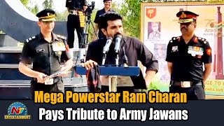 Mega Powerstar Ram Charan Pays Tribute To Army Jawans At Secunderabad Parade Ground | NTV Ent