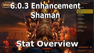 6.0.3 Enhancement Shaman Stat Overview