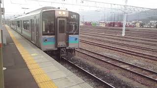 E127系100番台ワンマン塩尻行南松本駅入線