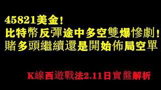 比特币2022|   45821美金！比特幣反彈途中多空雙爆慘劇！  賭多頭繼續還是開始佈局空單