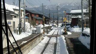 えちぜん鉄道　勝山永平寺線　比島駅　普通　下り　通過