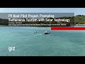 PV-Boat: Pilot Project Promoting Sustainable Tourism with Solar Technology