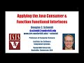 Applying the Java Consumer & Function Functional Interfaces