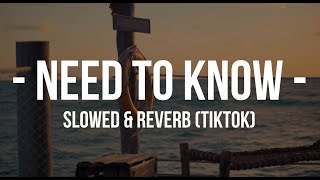 Doja Cat - NEED TO KNOW (Lyrics) | Tiktok