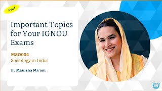 Important Topics for Your IGNOU Exams - MSO - MSO004 - Previous Years' Exam Question Paper Pattern