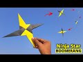 how to make paper boomerang