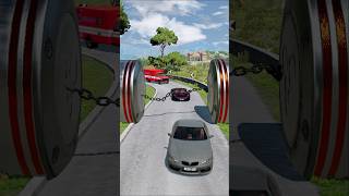 Car Van 2 Bollard Chain Crush – BeamNG.drive