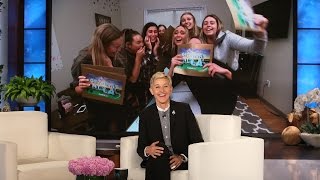 Ellen Surprises Superfan Sorority Sisters!