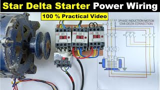 Star Delta Starter Power wiring Explained Practically by @TheElectricalGuy