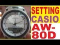 Setting Casio AW-80D-7A manual for use