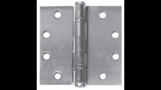 Stanley FBB179 3 5x3 US1D 3 5x3in Full Mortise Standard Weight Ball Bearing Steel Base Hinge   Black