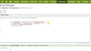 Netsuite debugger , SuiteScript 2.0 Debugging using netsuite debugger. #suitescript #netsuite