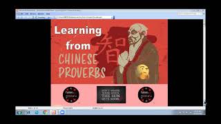 Learning from Chinese Proverbs