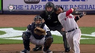 BOS@NYY: Pedroia opens the scoring with a solo homer