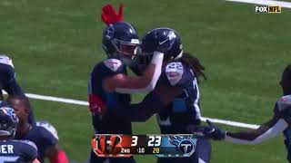 Derrick Henry Touchdown Pass to Josh Whyle | Bengals vs Titans