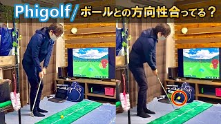 【Phigolf②】はボールとの方向性が合っているのか検証【シュミレーションゴルフ】