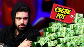 ALL IN with ACES for €365,000 💰 (Monster Pot) #Shorts