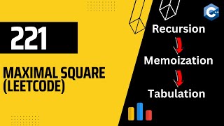 Maximal Square || Leetcode || 221 || Recursion || Memoization || Tabulation