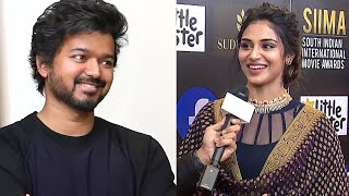 Actress Indhuja Ravichandran Expressing Her Love For Thalapathy Vijay