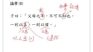 論仁論孝論君子08：父母之年，不可不知也。（DSE 12範文詳解）