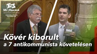 Kövér kiborult a Mi Hazánk 7 antikommunista követelésén, leszavaztatta Novákot