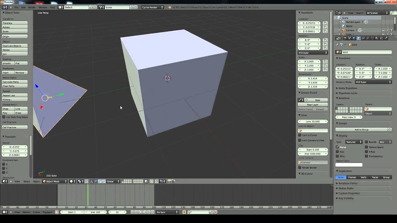 Blender 3d Interface Tutorial Youtube
