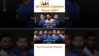 All Indian Captains Since 2007.#cricket #shorts #ipl #ipl2023 #viratkohli #msdhoni #rohitsharma