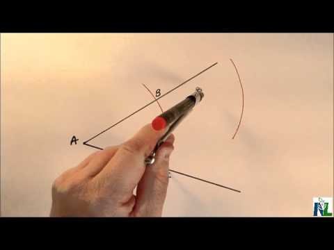 Construct Angle Bisector With A Compass - YouTube