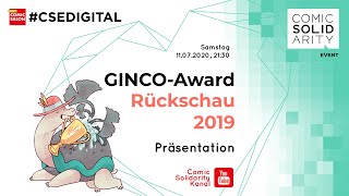 GINCO-Award 2019 Rückschau mit Comiclesungen #csedigital