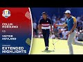 Collin Morikawa vs Viktor Hovland Extended Highlights | 2023 Ryder Cup