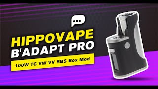 Hippovape B'adapt Pro 100W TC VW VV SBS Box Mod (Dark Wood) at FastTech.com