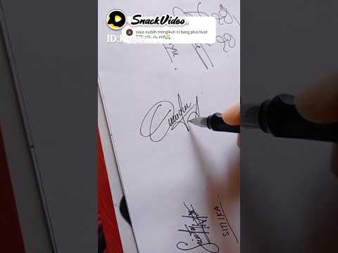 Inspirasi Tanda Tangan #signature #tandatangan #shorts #हस्ताक्षर # ...