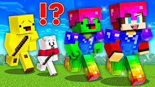 JJ and Mikey OVERSPEED RAINBOW Speedrunner VS Bananakid \u0026 Carrie Hunter in Minecraft ?! - Maizen