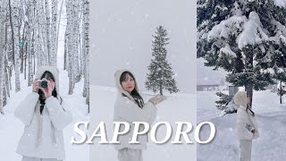 [Sapporo EP. 2] 눈 내리는 비에이 버스투어❄️☃️ 크리스마스 트리🌲 | 탁신관📸 | 흰수염폭포💦 | 닝구르테라스✨ | 라멘 요코초🍜 | 이자카야 추천🍢