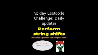 Leetcode | Perform String Shifts [ Python ]