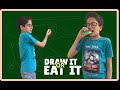 Draw and Eat it Challenge kia (like and subscribe)