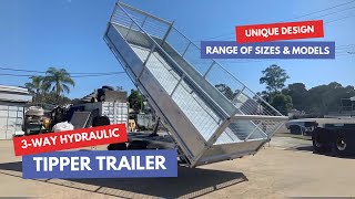 Trailer Tech 3-Way Tipping Trailers - In Action