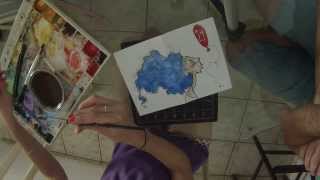 Making of 24blue Birthday Card by Sarah Lorenk