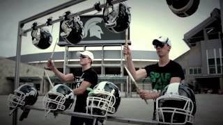 Pound Green Pound - Spartan Drumline 2014