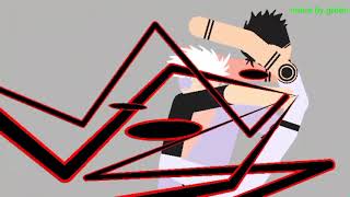 Gojo's Black Flash | A (25 seconds long) StickNodes Animation